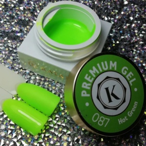 Gel color premium UV/LED Kayara 087 Hot Green 15g