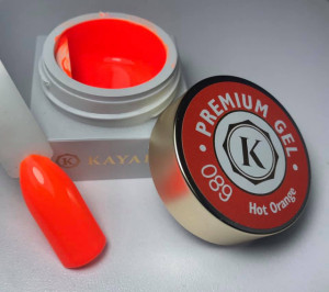 Gel color premium UV/LED Kayara 089 Hot Orange