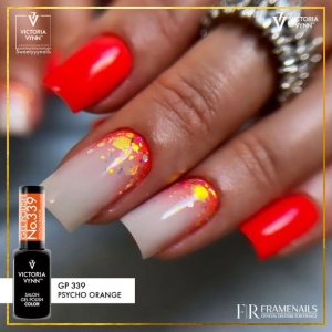 Oja Semipermanenta Gel Polish 339 Psycho Orange