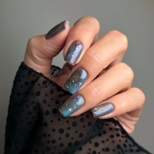 Oja Semipermanenta Semilac 828 Grey Holo Cat Eye 7ml