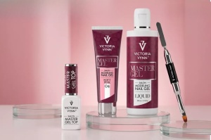 Pachet Victoria Vynn Polygel 04, Top Polygel Master , Lichid de modelare, Pensula Polygel