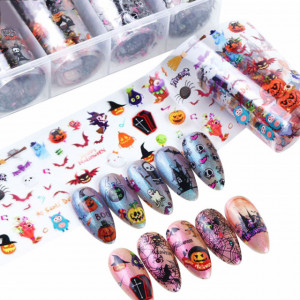 Set 10 folii de transfer Halloween