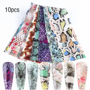 Set 10 folii de transfer Mix Print