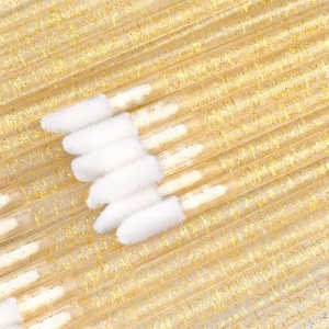 Set 50 aplicatoare Velour Glitter Yellow