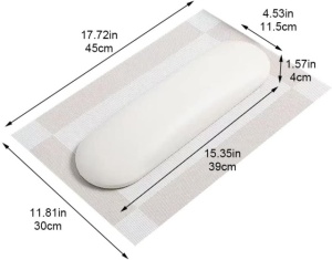 Set suport de mana si protectie White