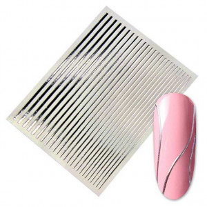 Sticker flexibil Silver Lines