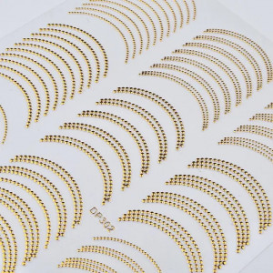 Sticker Metallic Gold Beads DP302