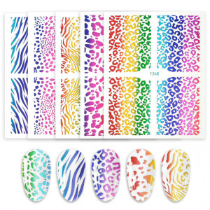 Sticker Rainbow Animal Print Wraps 1344