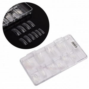 Cutie cu 120 de tipsuri transparente Pocket