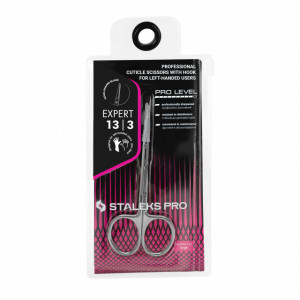 Forfecuta profesionala pentru cuticule Staleks Pro Expert Hook 13/3 pentru stangaci