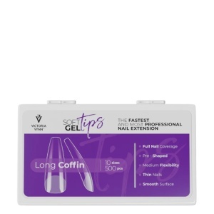 Kit manichiura Soft Gel Tips Victoria Vynn Long Coffin