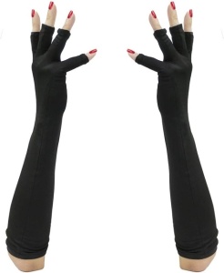 Manusi negre lungi protectie UV