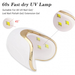 Mini Lampa UV/LED White Single Touch 12W(Max)