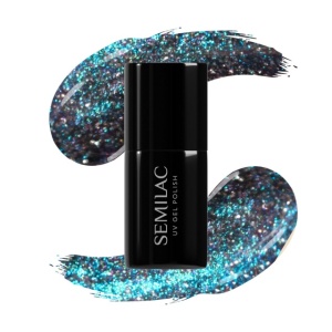 Oja Semipermanenta Semilac 828 Grey Holo Cat Eye 7ml