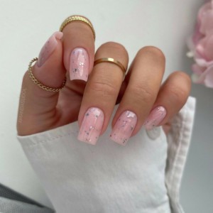 Semilac Top Coat No Wipe Flower Flakes T22 7ml