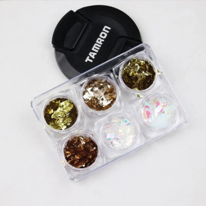 Set 6 decor de unghii Metallic Ice