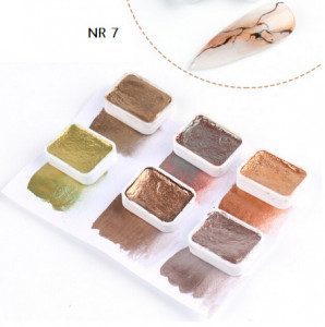 Set acuarele metalice 07