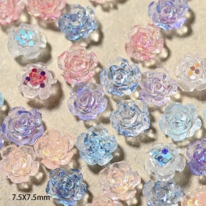 Set flori 3D Glitter Mix Roses