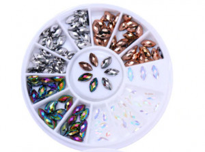 Carusel strasuri Holo Dark Marquise