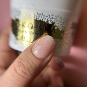 Gel Builder MollyLac Porcelain Sparkle Light Nude 50g