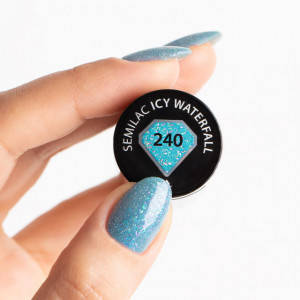 Oja Semipermanenta Semilac 240 Icy Waterfall 7ml Hema Free