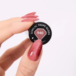 Oja Semipermanenta Semilac 940 Taupe Gloss 7ml