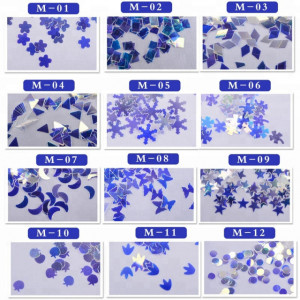 Set 12 x Paiete White AB