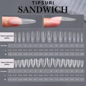 Set 240 tipsuri Sandwich Almond