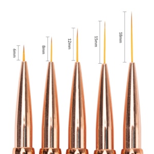 Set 5 pensule cu capac Nail Art Ombre AlleLac