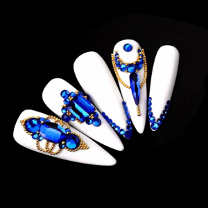 Set cristale cu aplicator Art Blue
