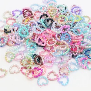 Set inimi 3D Rainbow Beads