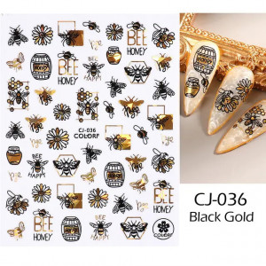 Sticker Metallic Bee CJ036