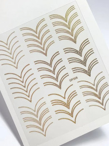 Sticker Metallic Gold Beads DP305
