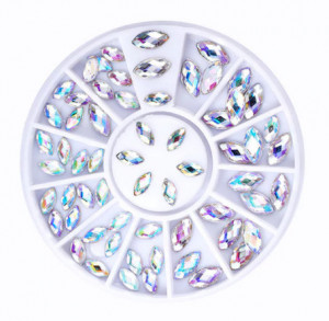 Carusel strasuri Holo Crystal Marquise