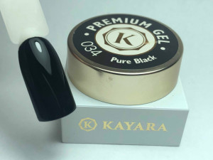 Gel color premium UV/LED Kayara 034 Pure Black