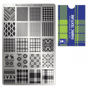 Matrita pentru stampila de unghii Moyra Fabric Texture 02