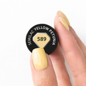 Oja Semipermanenta Semilac 589 Yellow Petunia HEMA FREE 7ml