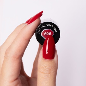 Oja Semipermanenta Semilac 608 Soft Red 7ml
