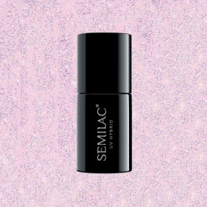 Oja Semipermanenta Semilac Extend 5in1 806 Glitter Delicate Pink 7ml