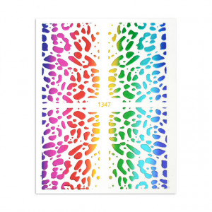 Sticker Rainbow Animal Print Wraps 1347