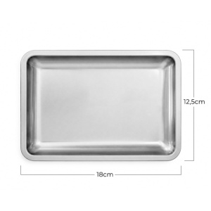 Tava metalica pentru instrumentar Matte Silver