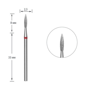 Bit Staleks diamantat Flacara rosie 0.23