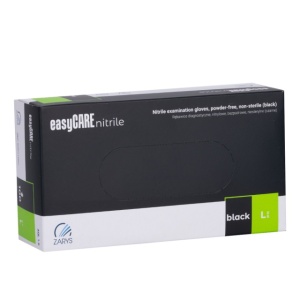 Cutie 100 manusi negre Nitril L