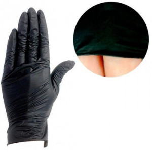 Cutie 100 manusi negre Nitril XS