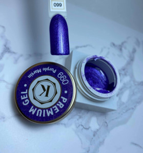 Gel color premium UV/LED Kayara 099 Purple Martin