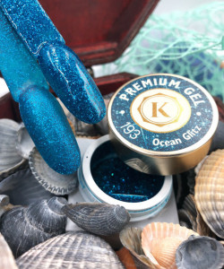 Gel color premium UV/LED Kayara 193 Ocean Glitz
