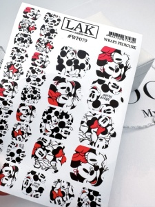 Nail Wraps Pedicure LAK WP079