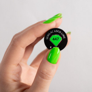Oja Semipermanenta Semilac 447 Loco Lime HEMA FREE 7ml