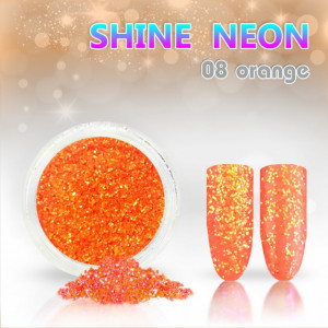 Sclipici portocaliu neon Shine Effect nr.08