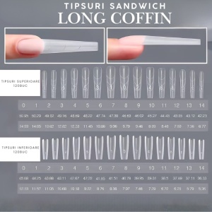 Set 240 tipsuri Sandwich Long Coffin